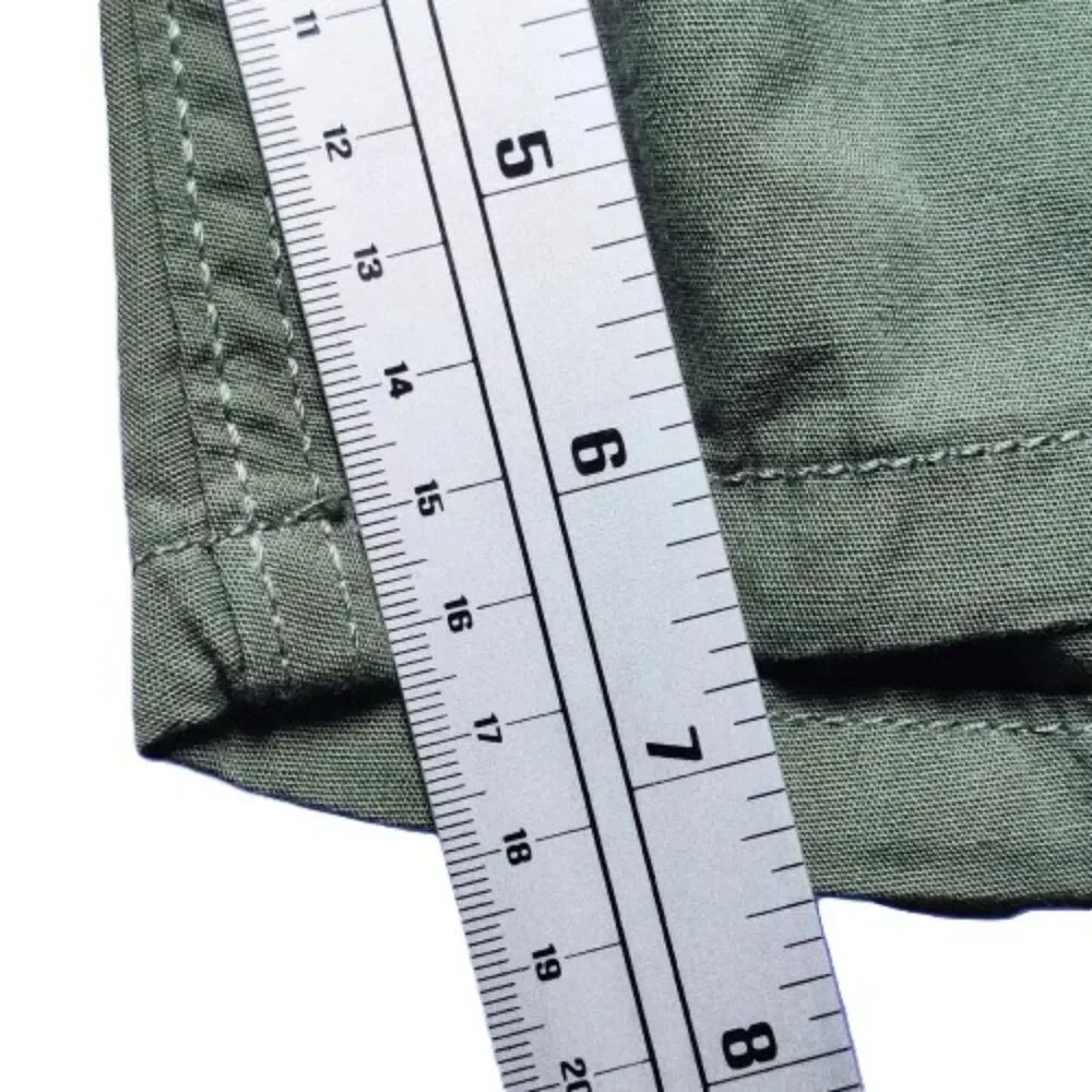 H&M Men’s Olive Green Drawstring Shorts Cotton Casual Regular Fit XL